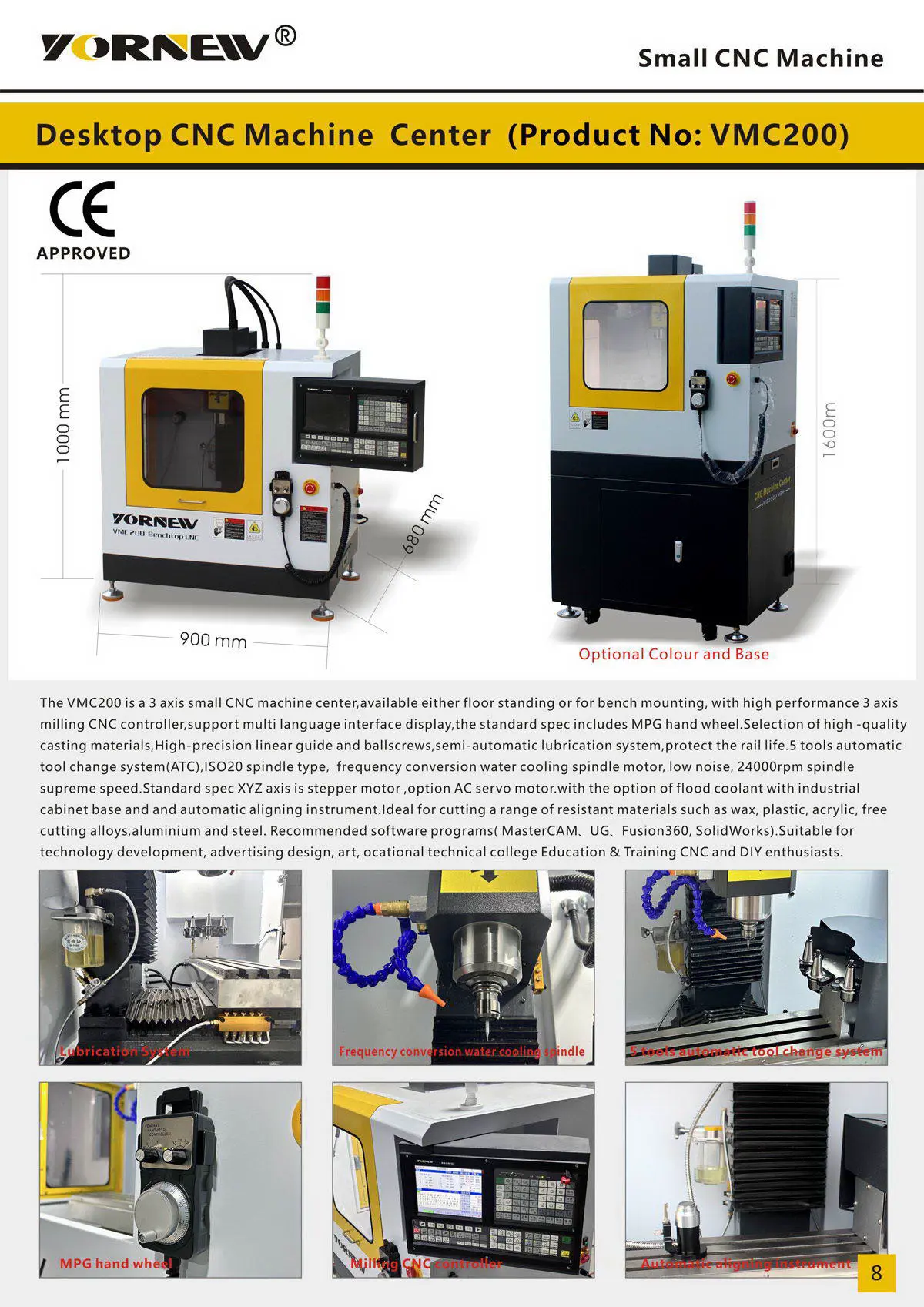 VMC200 Mini CNC Mill